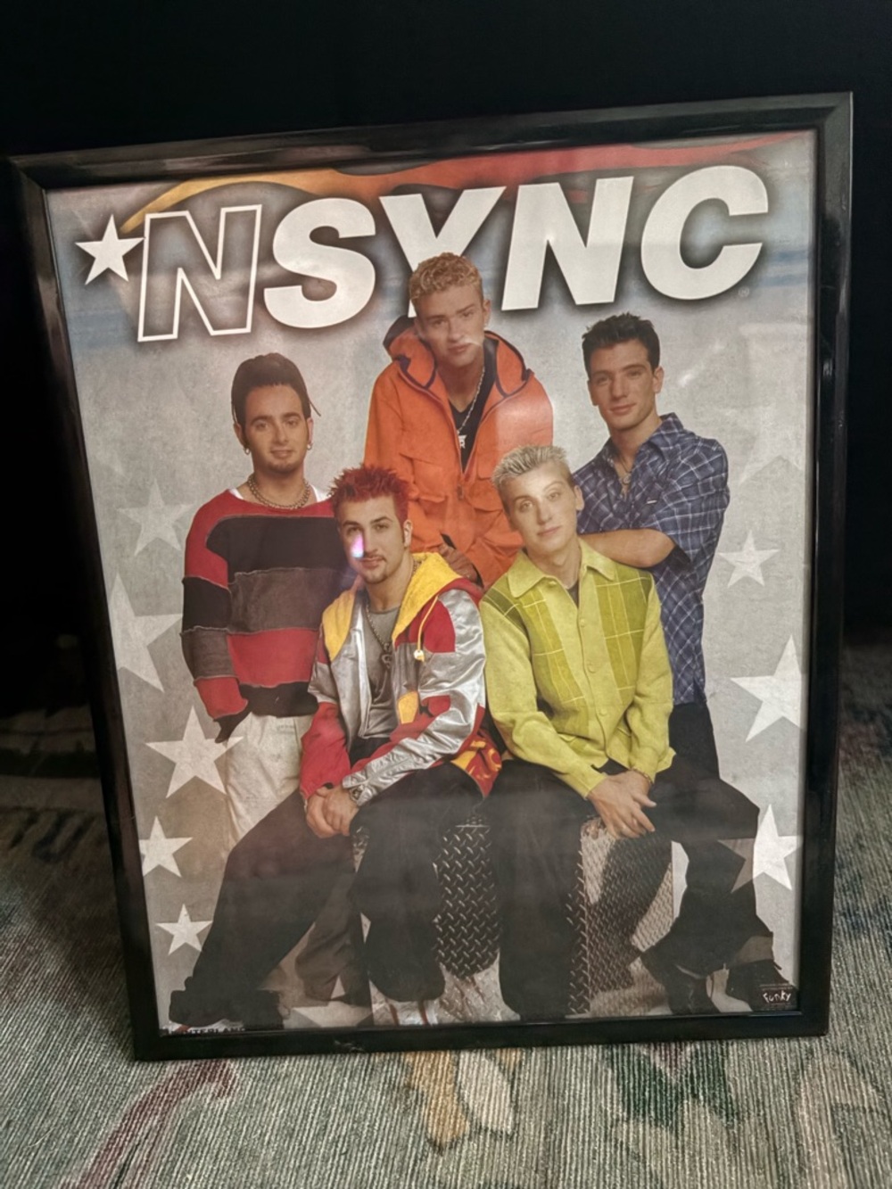 *NSYNC Framed Band Poster - Colorful 90s Pop Art